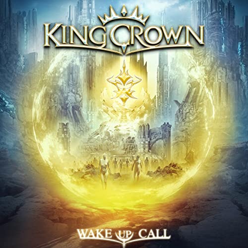CD cover for Kingcrown’s “Wake Up Call” featuring a fantasy cityscape.