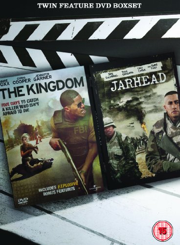 DVD boxset featuring "The Kingdom" and "Jarhead" with military themes.