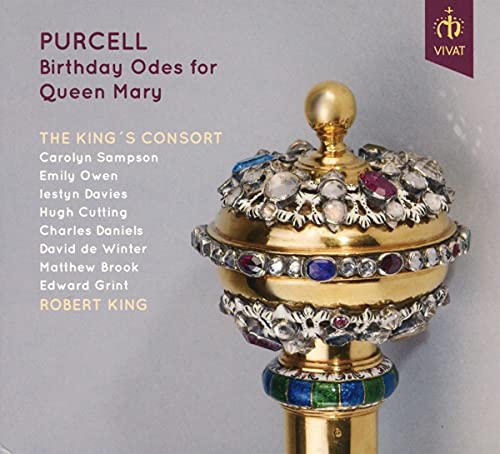CD cover for Purcell’s “Birthday Odes for Queen Mary” featuring jeweled finial.