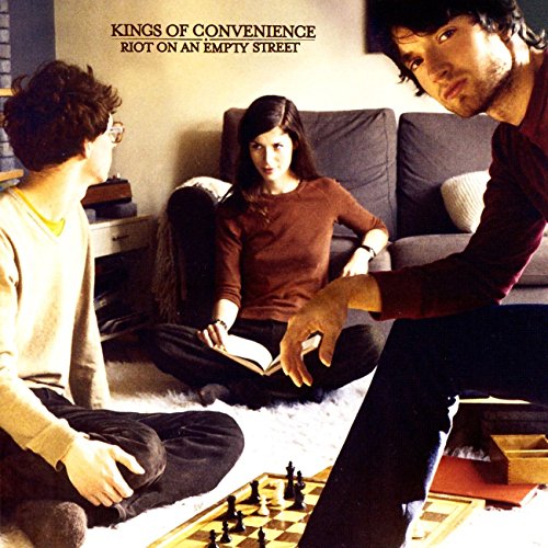 Kings of Convenience album cover: three people in a living room.
