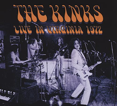 The Kinks band performing live onstage in 1972, album cover.
