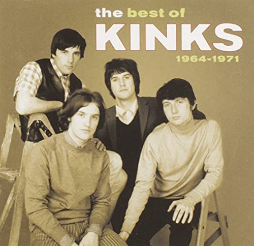 The Kinks band members posing together on a sepia-toned album cover.