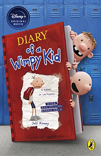 Book cover featuring cartoon boy Greg Heffley and a diary illustration.