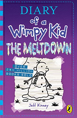 Book cover for Diary of a Wimpy Kid: The Meltdown featuring a snowman character.