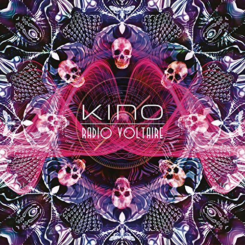 CD cover: kaleidoscopic pattern with skulls and the text "Kino - Radio Voltaire".