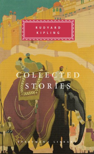 Book cover: "Collected Stories" by Rudyard Kipling, with elephants and palace.