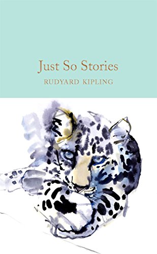 Book cover for Just So Stories by Rudyard Kipling featuring a watercolor leopard illustration.