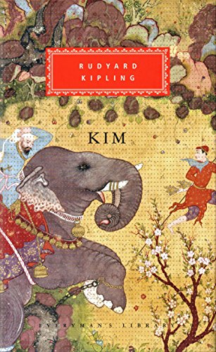 Book cover featuring an elephant, figures in traditional clothing, and ornate, patterned illustration.