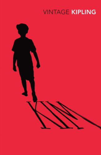 Book cover with a black silhouette of a boy on a bright red background.