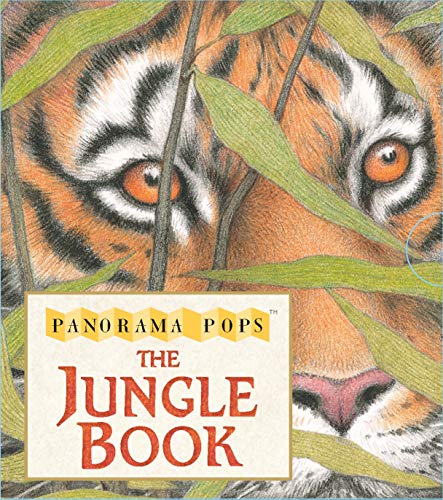 Close-up of a tiger’s face with “The Jungle Book” title below.