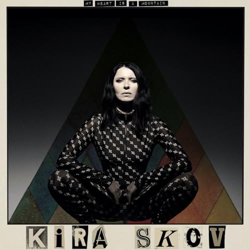 Album cover for Kira Skov’s “My Heart Is A Mountain” featuring a portrait.
