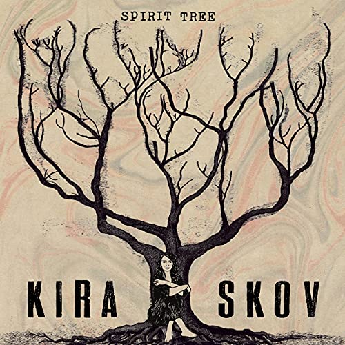 Album cover illustration of a woman sitting beneath a large, leafless black tree.