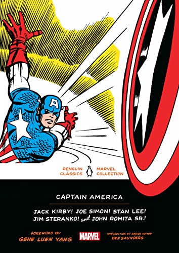 Captain America comic book cover with shield and dynamic action pose.