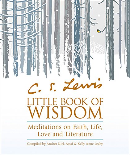 Book cover with winter forest illustration and title “C.S. Lewis’ Little Book of Wisdom.”