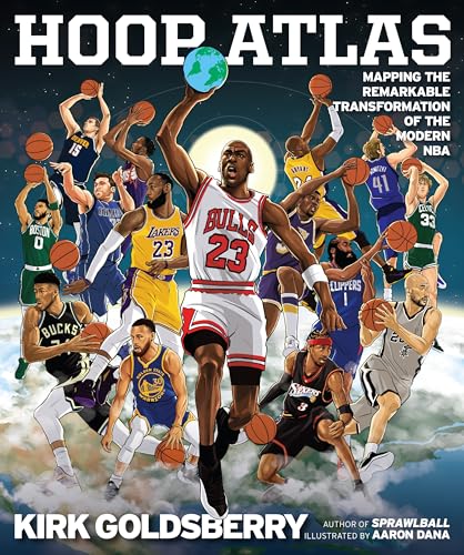 Book cover featuring illustrated basketball players and a view of Earth.