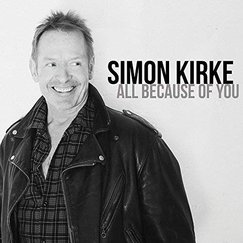 Black and white CD cover featuring a smiling man in a leather jacket.