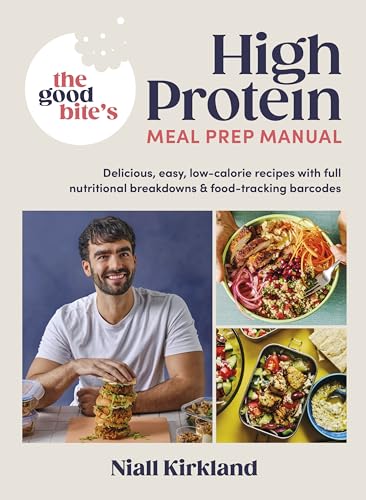 Cookbook cover featuring a man with prepared, healthy meals and recipes.