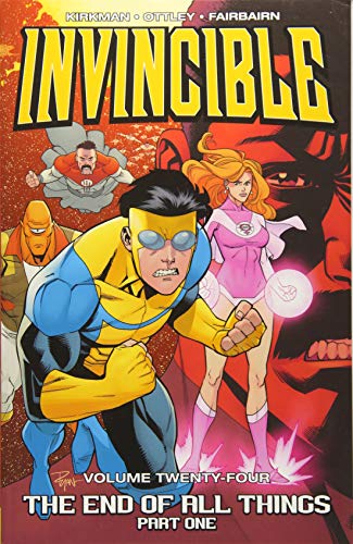 Invincible Volume 24 cover: superheroes in action against a dark background.
