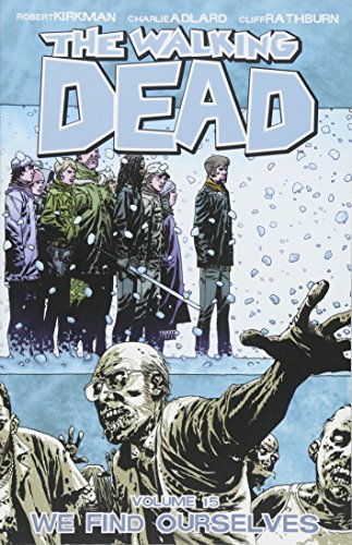 Cover of “The Walking Dead Volume 15” depicting a group in a snowy landscape.