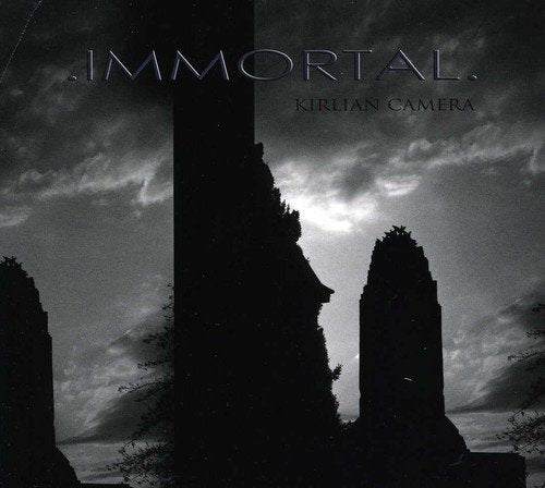 CD cover for Kirlian Camera’s “Immortal” featuring ruined structures.