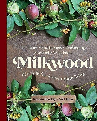 Book cover with fruits, vegetables, and the title "Milkwood".