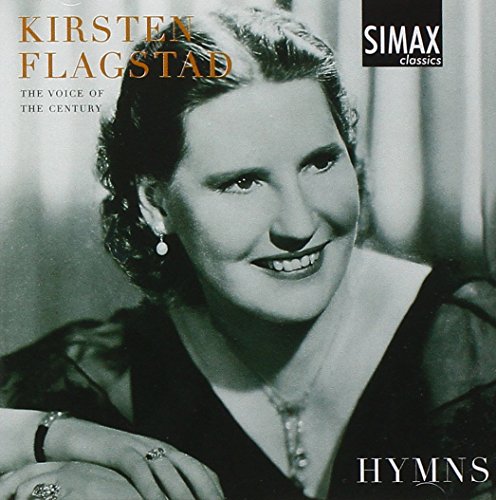 Black and white portrait of Kirsten Flagstad, a classical singer, on a CD cover.