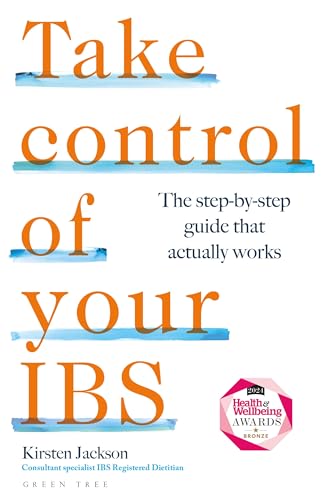Book cover with large, layered text reading "Take control of your IBS.