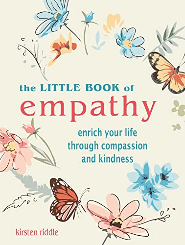 Book cover with floral illustrations and the title "The Little Book of Empathy".