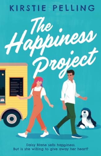 Book cover: woman, man, and dog walking beside a yellow food truck.