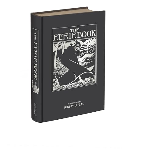 Black book titled “The Eerie Book” with ornate, dark illustration.