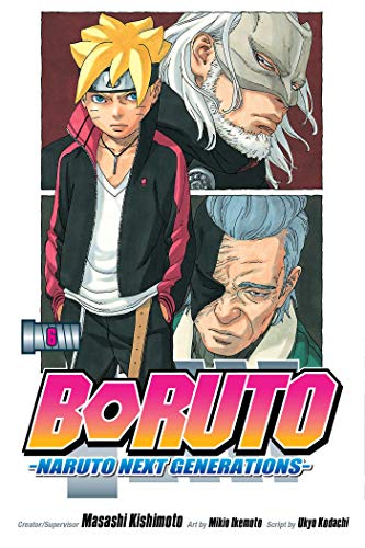 Cover of "Boruto: Naruto Next Generations Vol 6" manga with three characters.