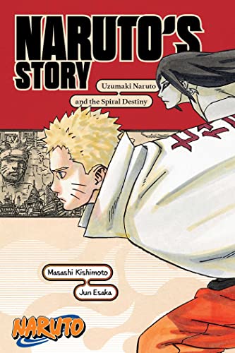 Book cover featuring Naruto and Sasuke, with red and gold details.