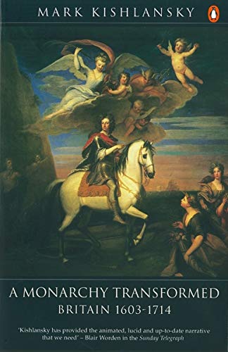 "Book cover with a painting of a king on horseback surrounded by angels."