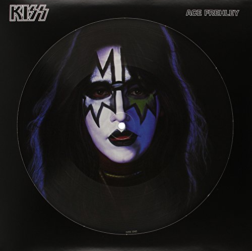 Ace Frehley picture disc vinyl featuring his signature KISS face paint on black background.