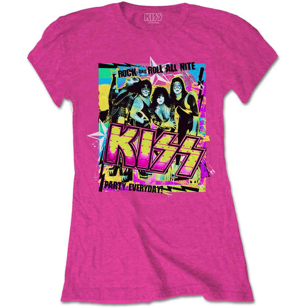 Black KISS t-shirt, size XX-Large, with “Party Every Day” graphic.