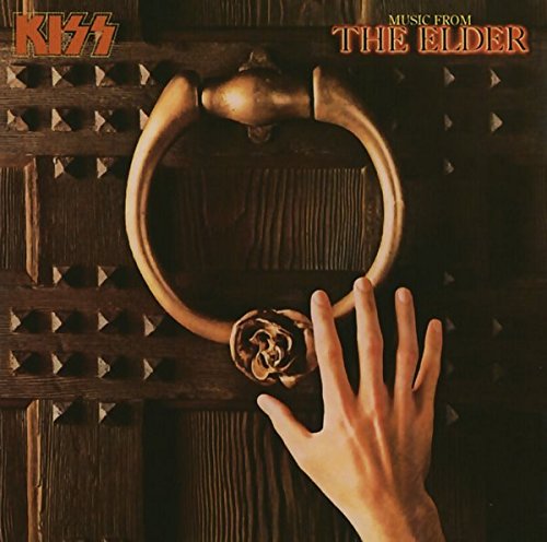 "CD album cover with hand grasping a door knocker on a wooden door."