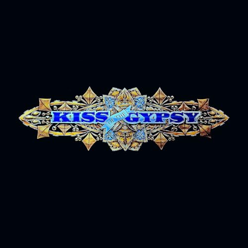 “Kiss Of The Gypsy” album cover with ornate gold and blue design.