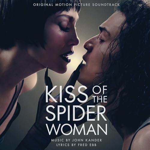 CD cover for "Kiss of the Spider Woman" soundtrack, two faces close together.