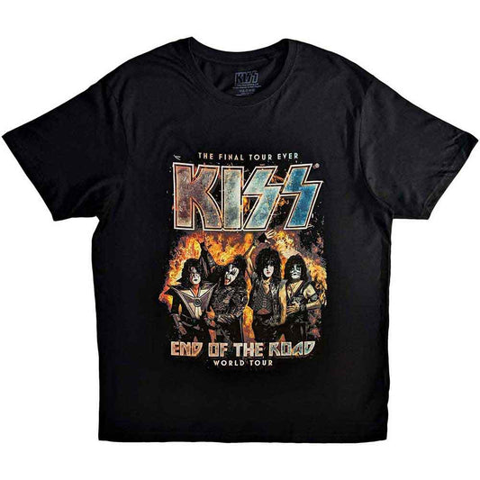 Black KISS t-shirt, medium size, promoting their “End Of The Road” tour.