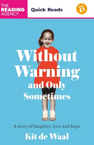 Book cover: girl in red dress, title “Without Warning and Only Sometimes”.