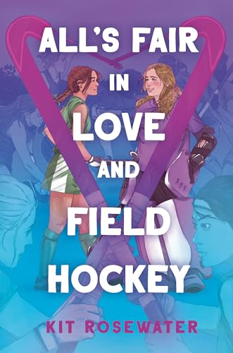 Book cover featuring two field hockey players with crossed sticks forming a heart shape.