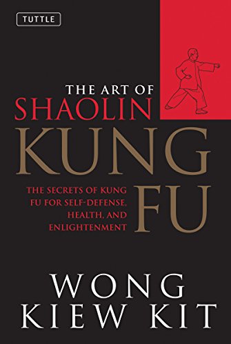 Book cover: “The Art of Shaolin Kung Fu” with a martial artist illustration.
