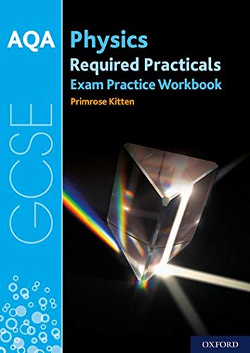 AQA GCSE Physics workbook cover with a prism refracting light.