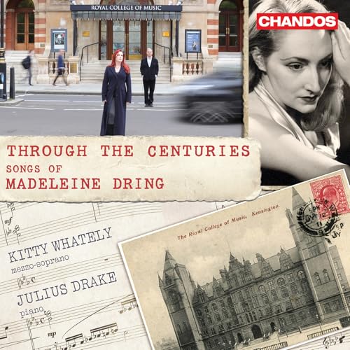 CD cover featuring portraits of Kitty Whately and Julius Drake, with vintage imagery.