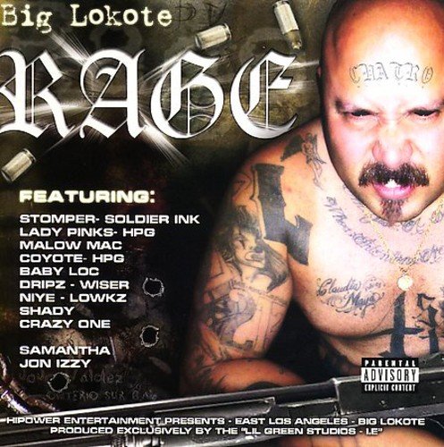 CD cover for Kiwi Jr.'s "Rage" featuring a tattooed man and bullet holes.