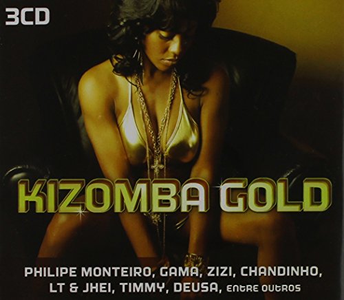 “Kizomba Gold” 3CD album cover featuring a woman in gold clothing.