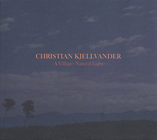 "CD cover with orange text on a dark landscape background."