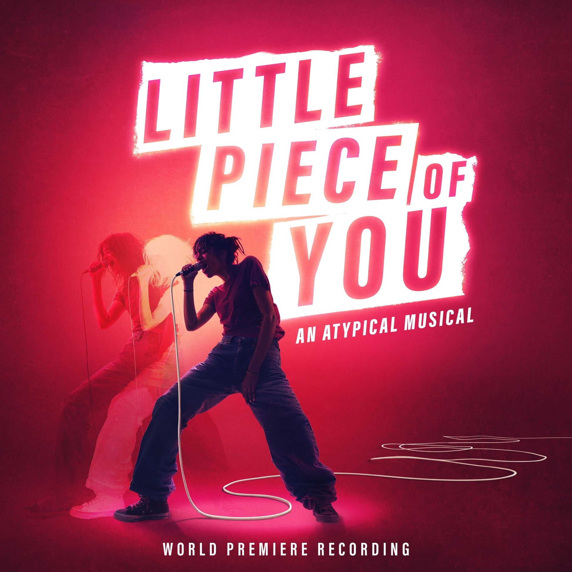 CD cover for “Little Piece Of You” musical, featuring a singer.