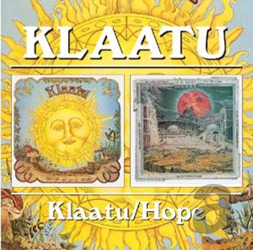 CD cover showing two album artworks featuring a sun and a red moon.