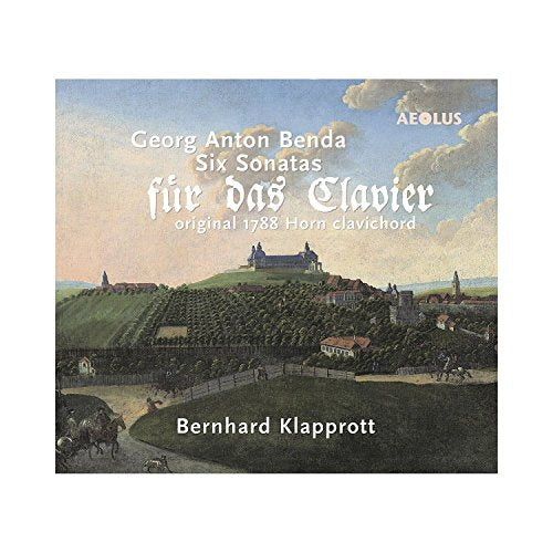 CD cover: landscape painting with text naming composer Georg Anton Benda.